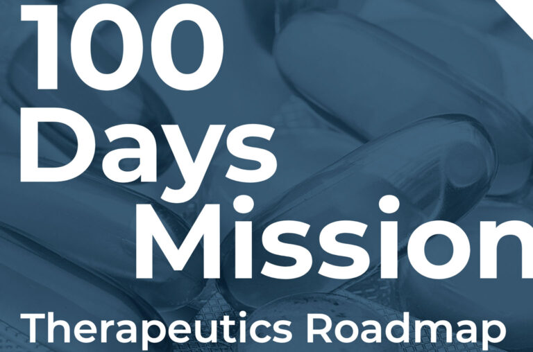 READDI expertise guides 100 Days Mission Therapeutics Roadmap